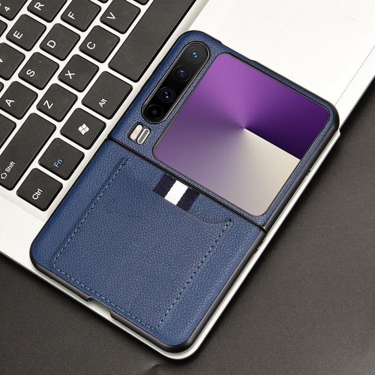 For Huawei Pura X Litchi Texture Card Slots Back Cover Phone Case