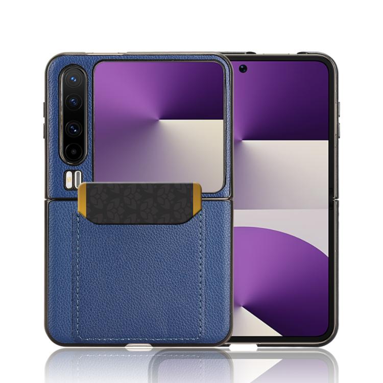 For Huawei Pura X Litchi Texture Card Slots Back Cover Phone Case