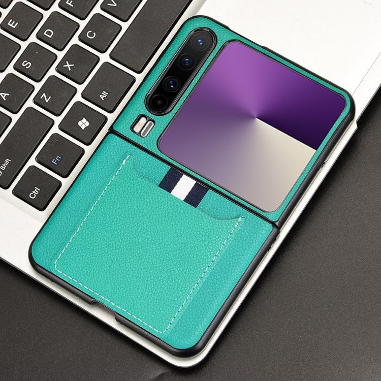 For Huawei Pura X Litchi Texture Card Slots Back Cover Phone Case
