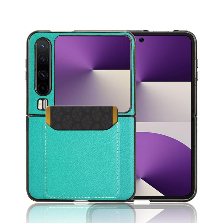 For Huawei Pura X Litchi Texture Card Slots Back Cover Phone Case