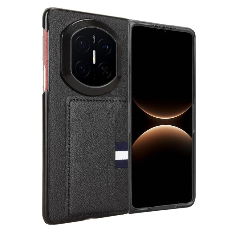 For Huawei Mate X7 Litchi Texture Card Slots Back Cover Phone Case