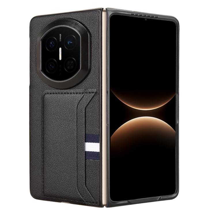 For Huawei Mate X7 Litchi Texture Card Slots Back Cover Phone Case