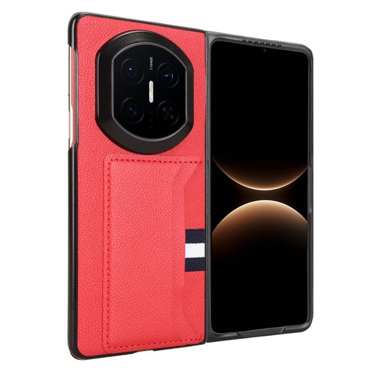 For Huawei Mate X7 Litchi Texture Card Slots Back Cover Phone Case