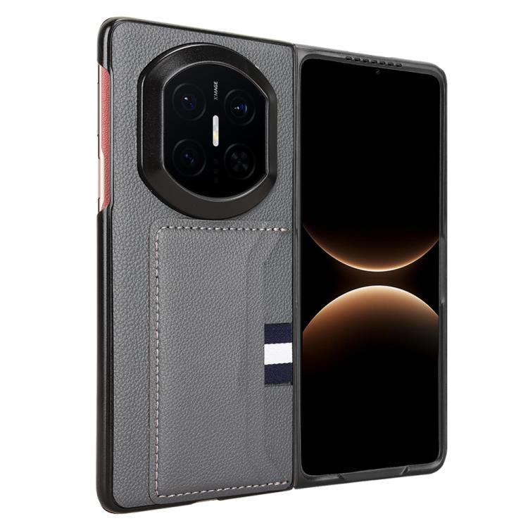 For Huawei Mate X7 Litchi Texture Card Slots Back Cover Phone Case