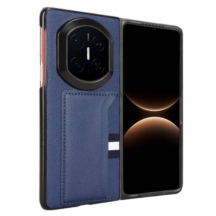 For Huawei Mate X7 Litchi Texture Card Slots Back Cover Phone Case