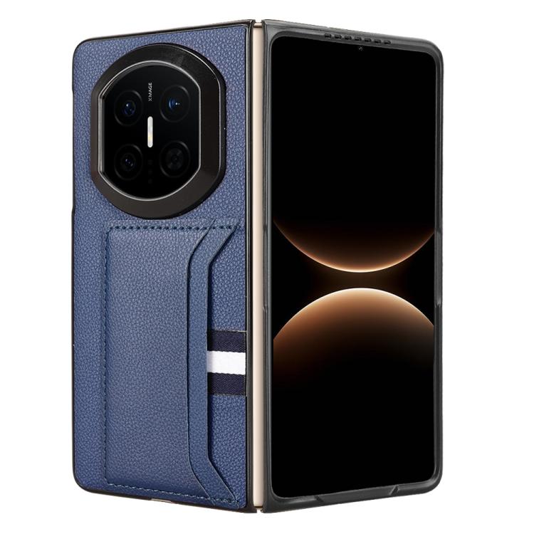 For Huawei Mate X7 Litchi Texture Card Slots Back Cover Phone Case