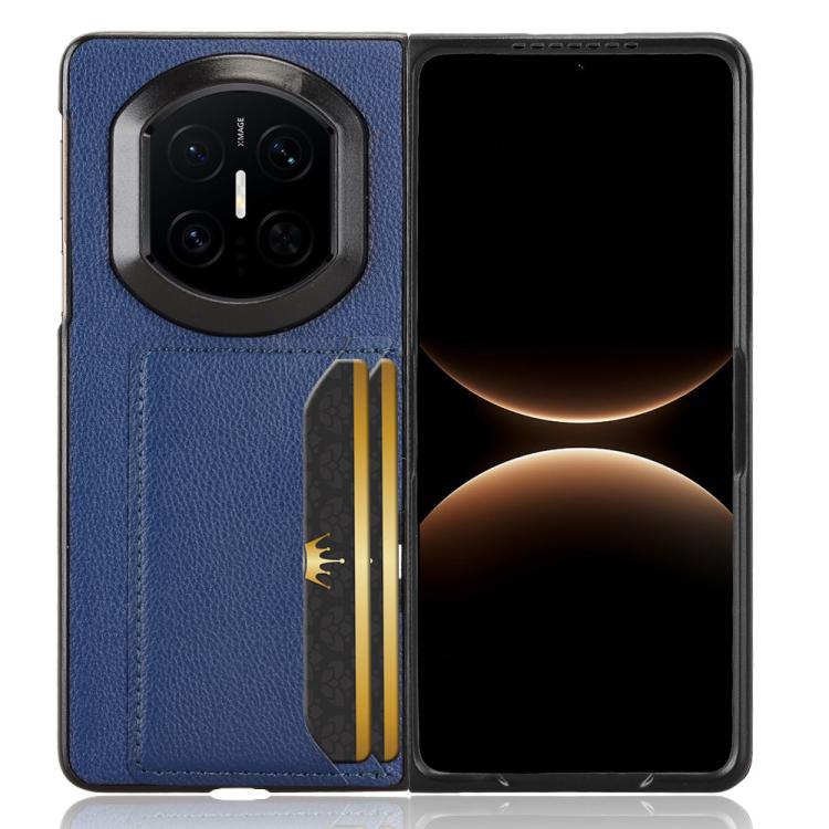For Huawei Mate X7 Litchi Texture Card Slots Back Cover Phone Case