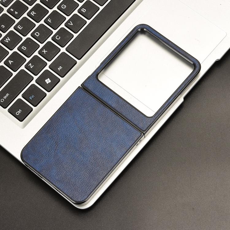 For Tecno Phantom V Flip2 Litchi Texture Back Cover Phone Case