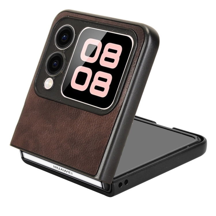 For Huawei nova Flip Litchi Texture Back Cover Phone Case