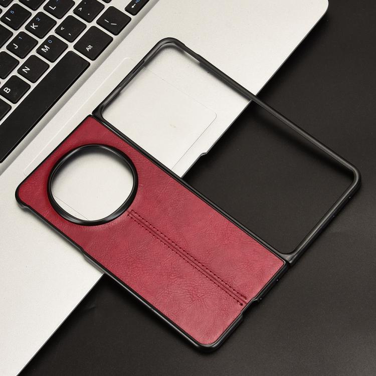 For OPPO Find N5 Cow Pattern Sewing Back Cover Phone Case