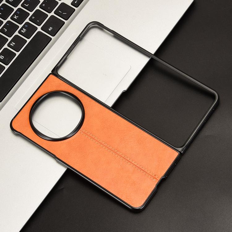 For OPPO Find N5 Cow Pattern Sewing Back Cover Phone Case