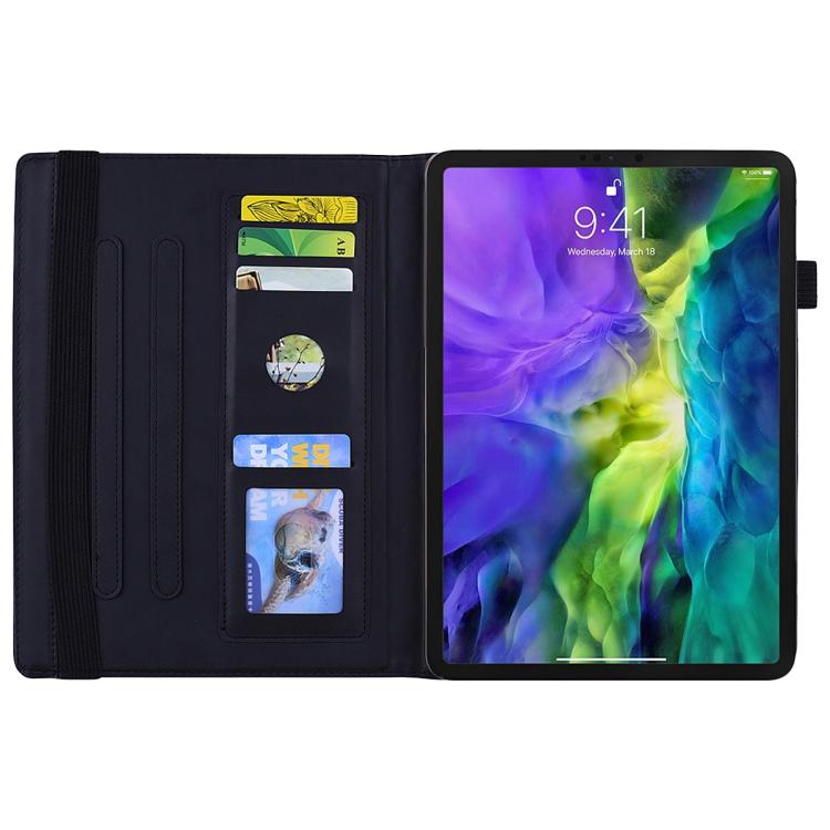 For Samsung Galaxy Tab S11 Calf Texture Embossed Leather Tablet Case