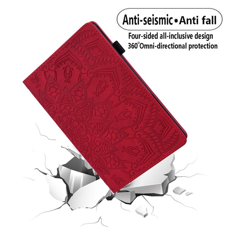 For Samsung Galaxy Tab S11 Calf Texture Embossed Leather Tablet Case