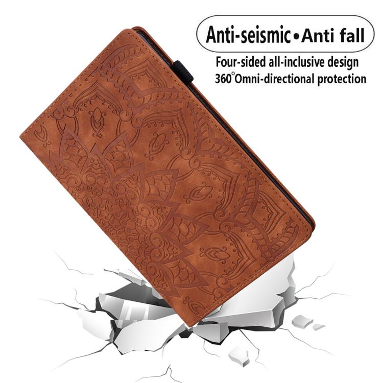 For Samsung Galaxy Tab S10 Lite / S10 FE Calf Texture Embossed Leather Tablet Case