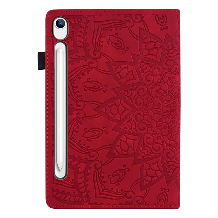 For Samsung Galaxy Tab S10 Lite / S10 FE Calf Texture Embossed Leather Tablet Case