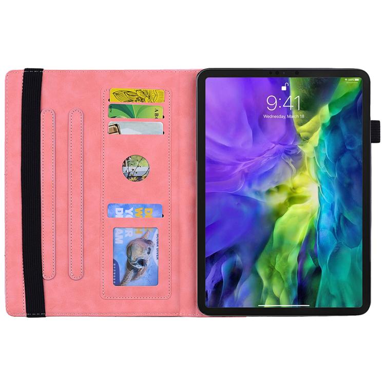 For Samsung Galaxy Tab S10 Lite / S10 FE Calf Texture Embossed Leather Tablet Case