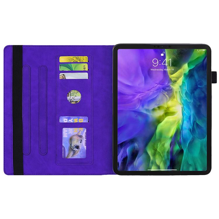 For Samsung Galaxy Tab S10 Lite / S10 FE Calf Texture Embossed Leather Tablet Case