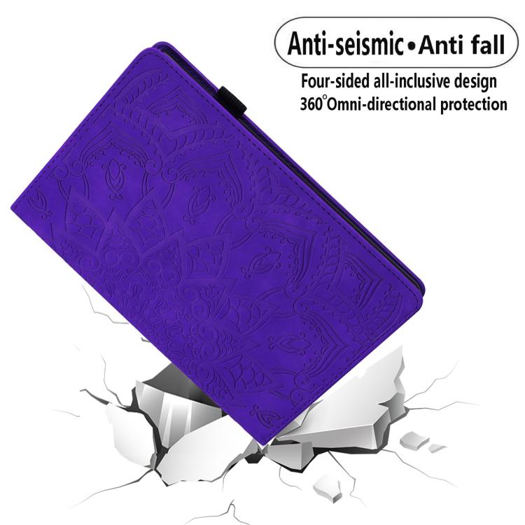 For Samsung Galaxy Tab S10 Lite / S10 FE Calf Texture Embossed Leather Tablet Case