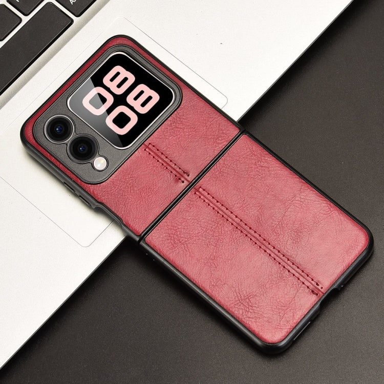 For Huawei nova Flip Cow Pattern Sewing Back Cover Phone Case