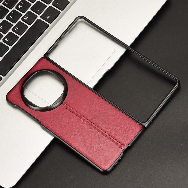 For Huawei Mate X6 Cow Pattern Sewing Back Cover Phone Case