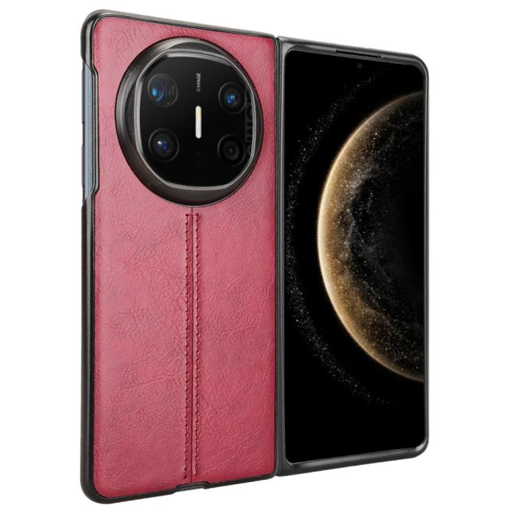 For Huawei Mate X6 Cow Pattern Sewing Back Cover Phone Case