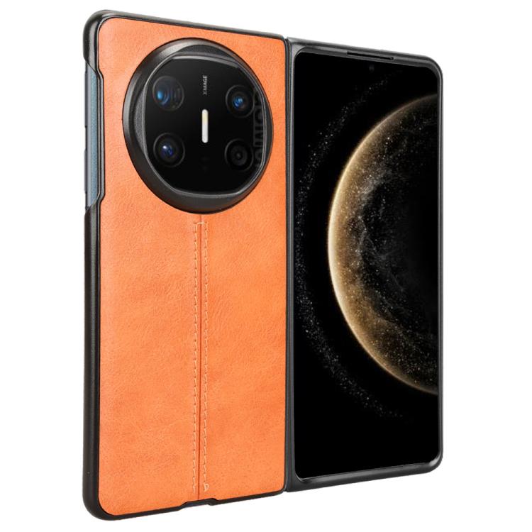 For Huawei Mate X6 Cow Pattern Sewing Back Cover Phone Case