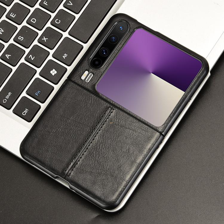 For Huawei Pura X Cow Pattern Sewing Back Cover Phone Case
