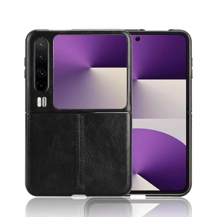 For Huawei Pura X Cow Pattern Sewing Back Cover Phone Case