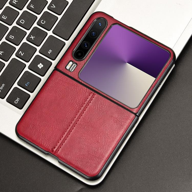 For Huawei Pura X Cow Pattern Sewing Back Cover Phone Case