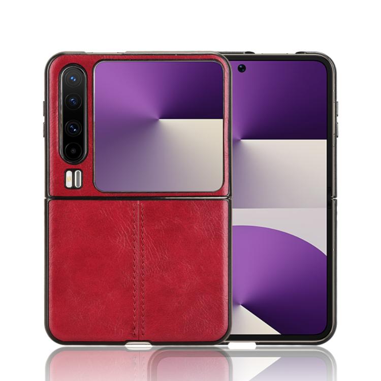 For Huawei Pura X Cow Pattern Sewing Back Cover Phone Case
