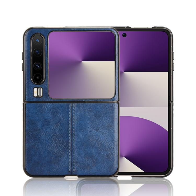 For Huawei Pura X Cow Pattern Sewing Back Cover Phone Case