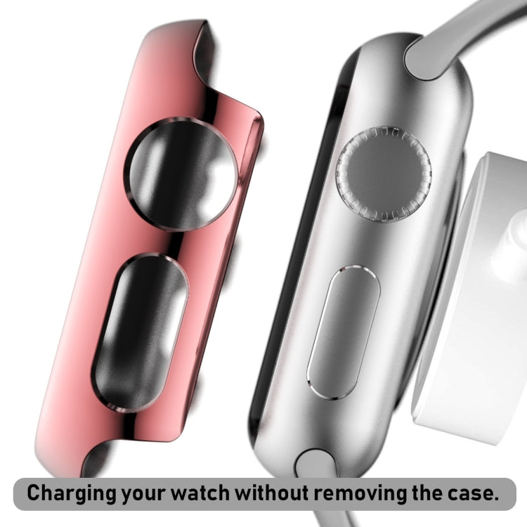 For Apple Watch Series 3 & 2 & 1 38mm Full Coverage Plating Glass Case