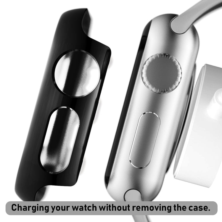 For Apple Watch Series 3 & 2 & 1 38mm Full Coverage Plating Glass Case