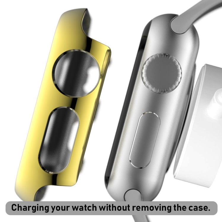 For Apple Watch Series 3 & 2 & 1 38mm Full Coverage Plating Glass Case