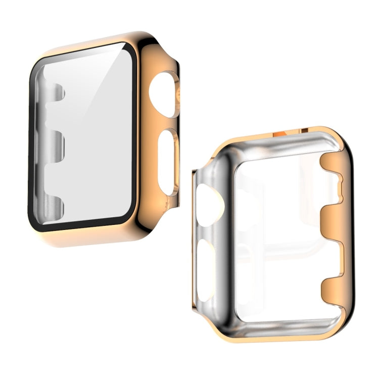 For Apple Watch Series 3 & 2 & 1 38mm Full Coverage Plating Glass Case