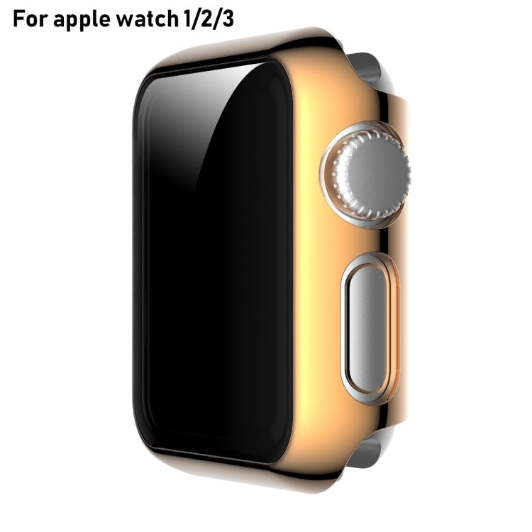 For Apple Watch Series 3 & 2 & 1 38mm Full Coverage Plating Glass Case