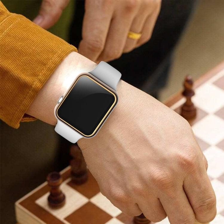 For Apple Watch Series 3 & 2 & 1 38mm Full Coverage Plating Glass Case