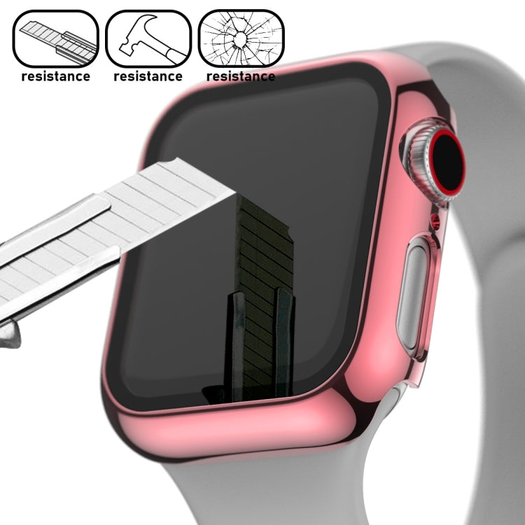 For Apple Watch Series 5 & 4 40mm Full Coverage Plating Glass Case