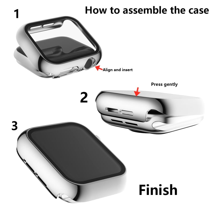 For Apple Watch Series 5 & 4 40mm Full Coverage Plating Glass Case