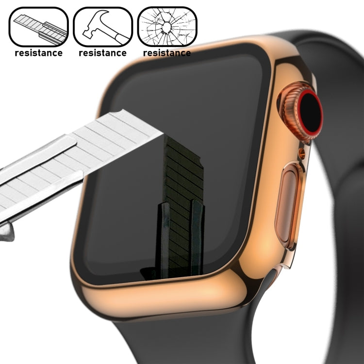 For Apple Watch Series 5 & 4 40mm Full Coverage Plating Glass Case