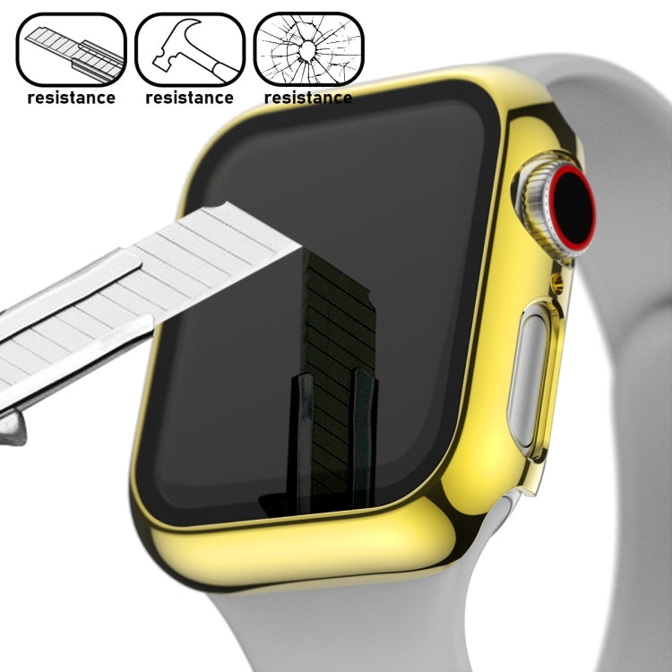 For Apple Watch Series 5 & 4 44mm Full Coverage Plating Glass Case