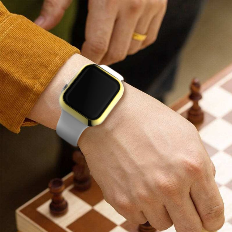 For Apple Watch Series 5 & 4 44mm Full Coverage Plating Glass Case