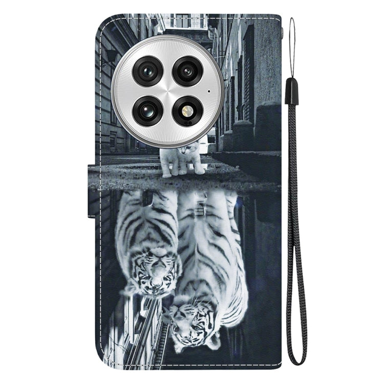 For OnePlus 13 Crystal Texture Colored Drawing Leather Phone Case