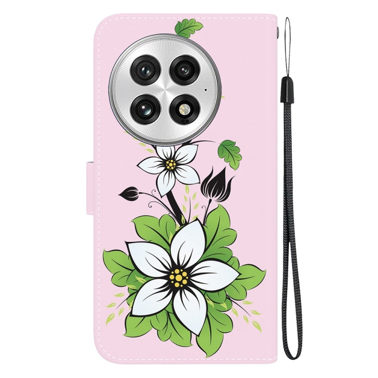 For OnePlus 13 Crystal Texture Colored Drawing Leather Phone Case