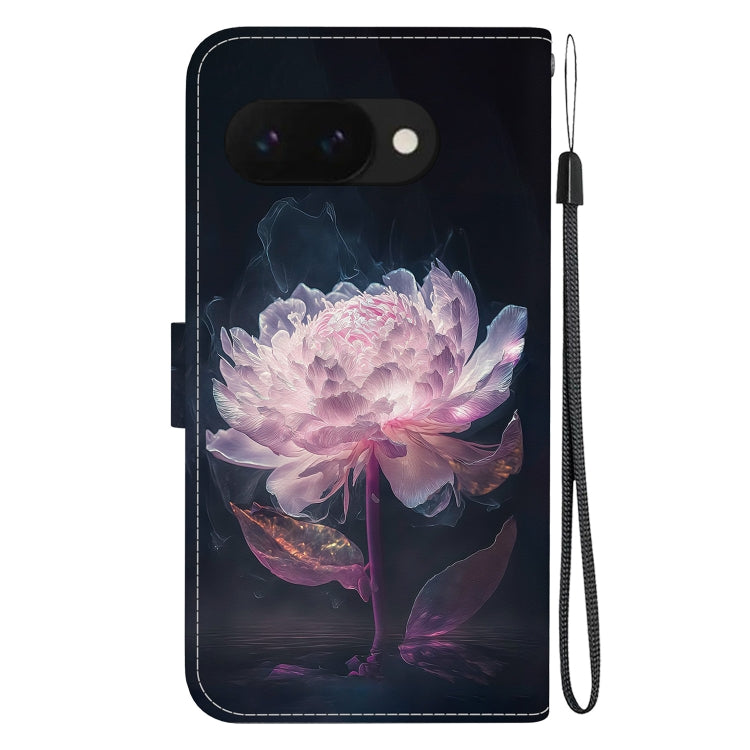 For Google Pixel 9a Crystal Texture Colored Drawing Leather Phone Case