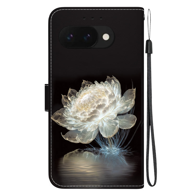 For Google Pixel 9a Crystal Texture Colored Drawing Leather Phone Case