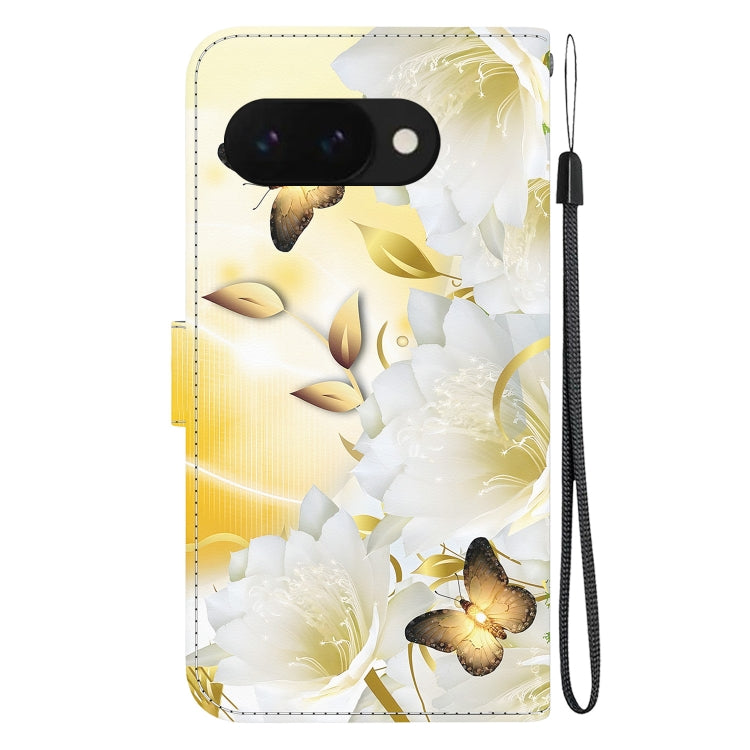 For Google Pixel 9a Crystal Texture Colored Drawing Leather Phone Case