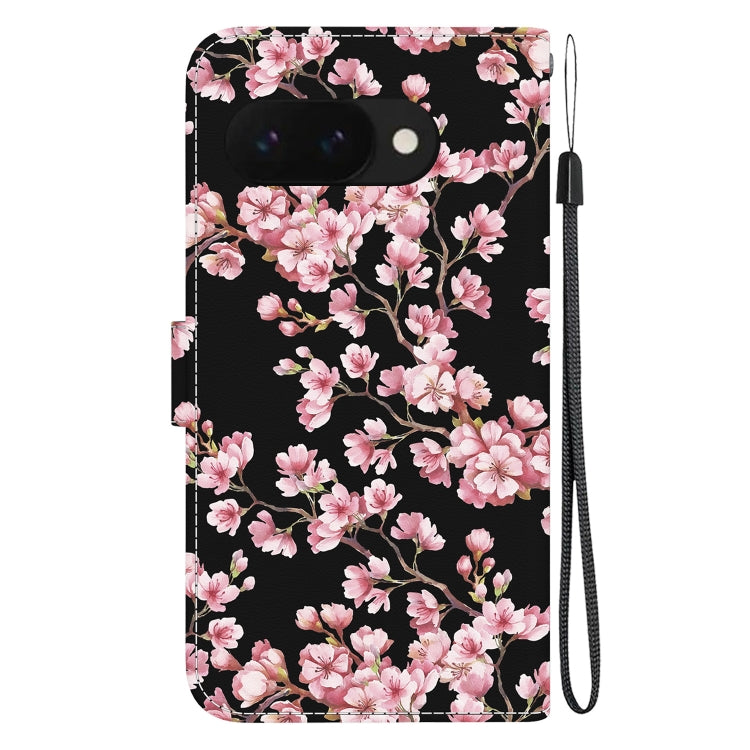 For Google Pixel 9a Crystal Texture Colored Drawing Leather Phone Case
