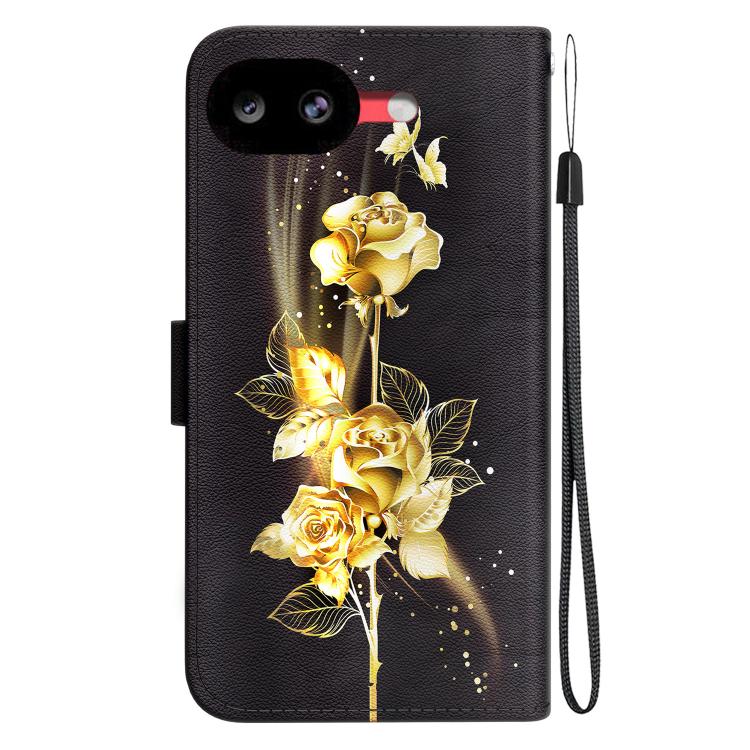 For Google Pixel 10a Crystal Texture Colored Drawing Leather Phone Case