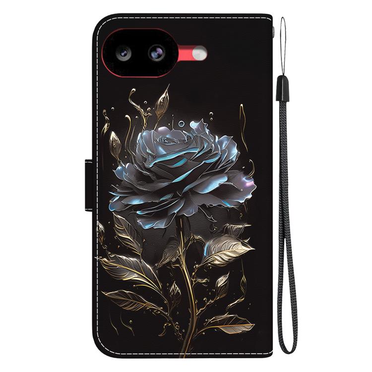 For Google Pixel 10a Crystal Texture Colored Drawing Leather Phone Case